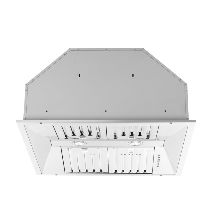 Forno Altilia 30-Inch Insert Range Hood, Stainless Steel, LED Lighting, Baffle Filters