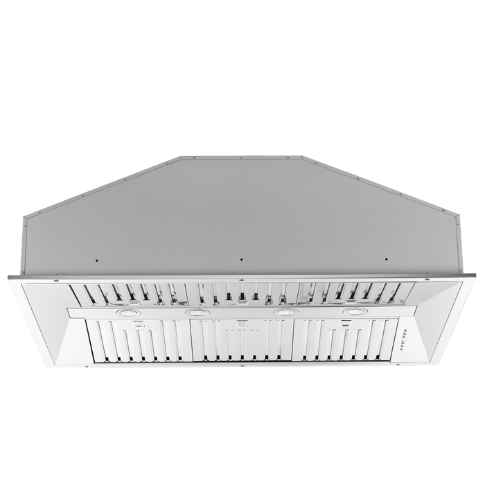 Forno Altilia 48-Inch Insert Range Hood, Stainless Steel, LED Lighting, Baffle Filters