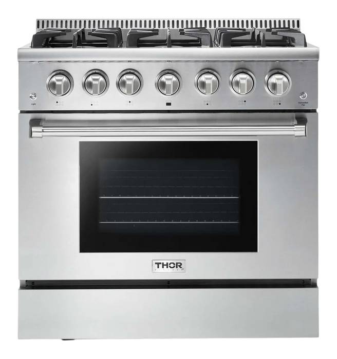 Thor Kitchen 36 in. Professional Gas Range in Stainless Steel - HRG3618U
