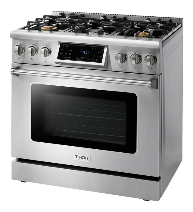 Thor Kitchen 36 Inch Tilt Panel Professional Gas Range – TRG3601