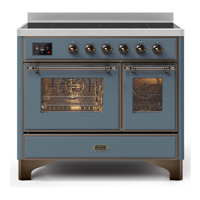 ILVE 40 Inch Majestic II Series Freestanding Electric Double Oven Range