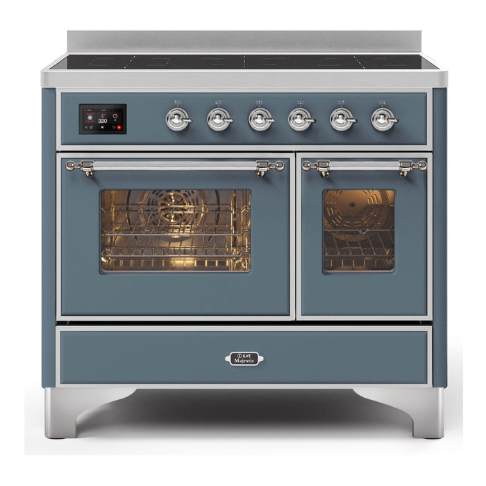 ILVE 40 Inch Majestic II Series Freestanding Electric Double Oven Range