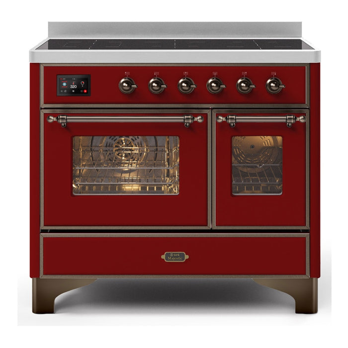 ILVE 40 Inch Majestic II Series Freestanding Electric Double Oven Range