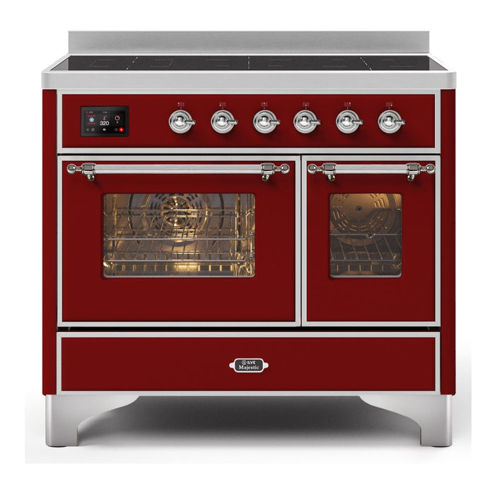 ILVE 40 Inch Majestic II Series Freestanding Electric Double Oven Range