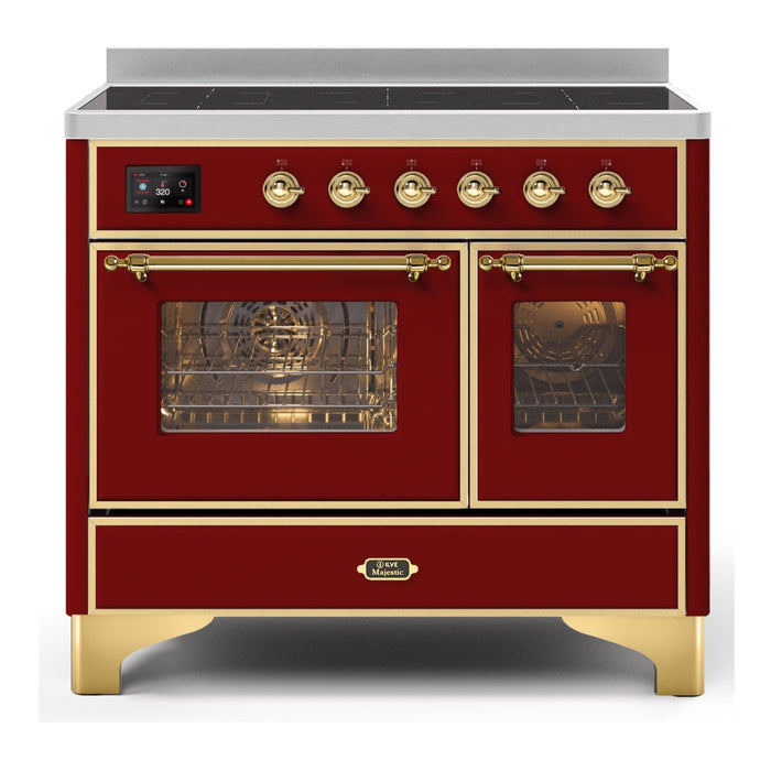 ILVE 40 Inch Majestic II Series Freestanding Electric Double Oven Range
