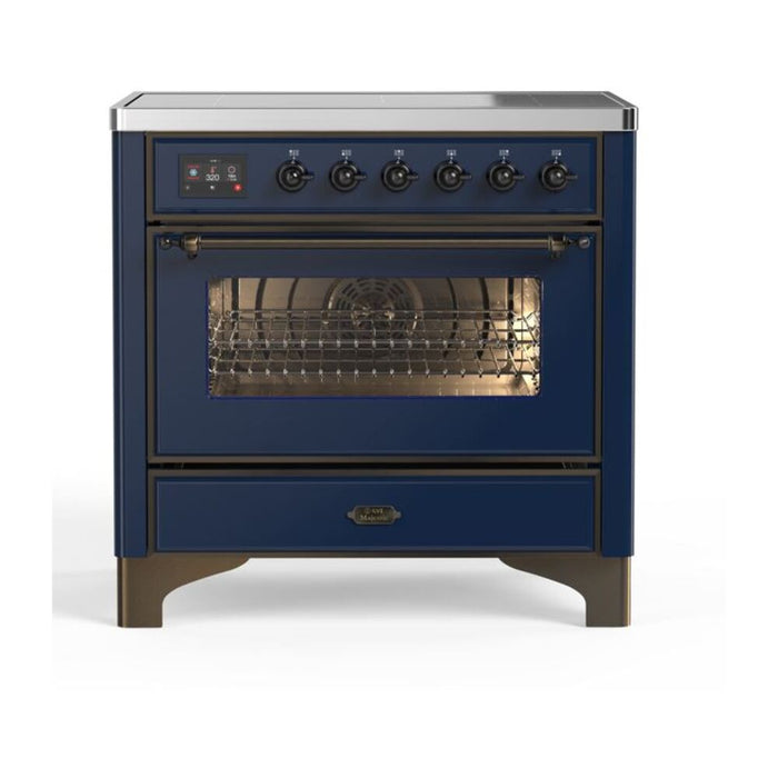 ILVE 36" Majestic II Series Electric Induction and Electric Oven Range with 5 Elements (UMI09NS3)
