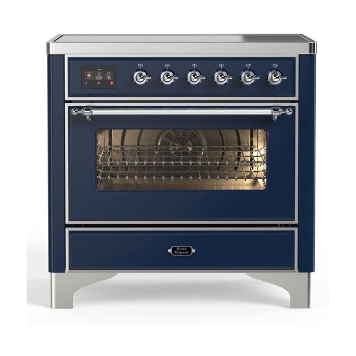 ILVE 36" Majestic II Series Electric Induction and Electric Oven Range with 5 Elements (UMI09NS3)