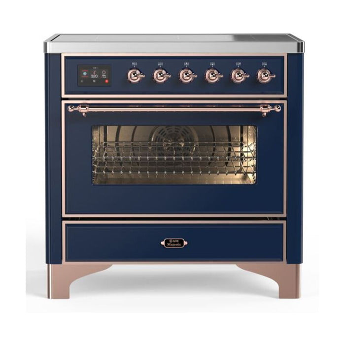 ILVE 36" Majestic II Series Electric Induction and Electric Oven Range with 5 Elements (UMI09NS3)
