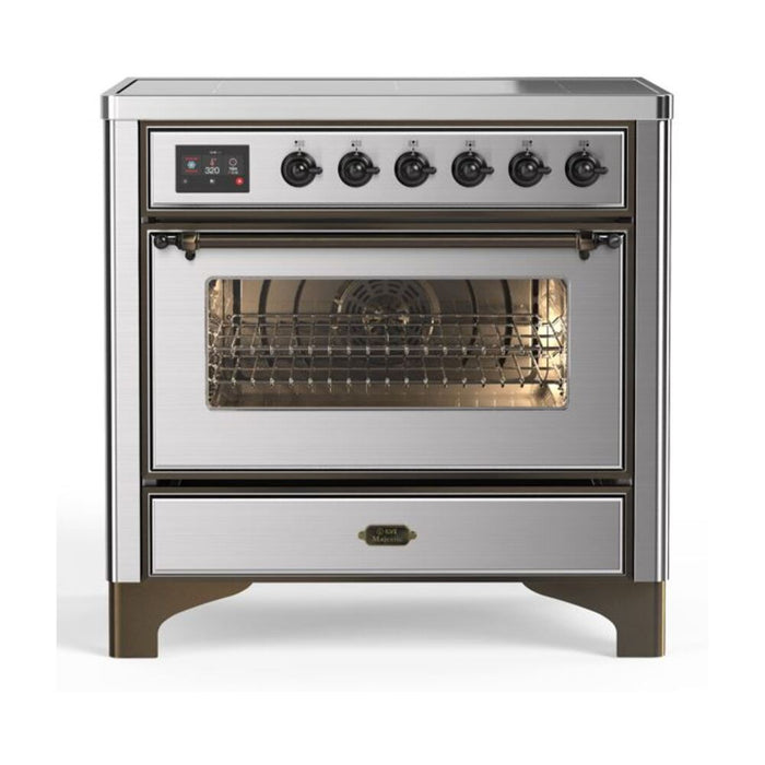 ILVE 36" Majestic II Series Electric Induction and Electric Oven Range with 5 Elements (UMI09NS3)