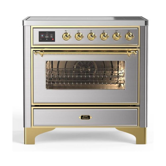 ILVE 36" Majestic II Series Electric Induction and Electric Oven Range with 5 Elements (UMI09NS3)