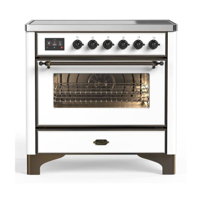 ILVE 36" Majestic II Series Electric Induction and Electric Oven Range with 5 Elements (UMI09NS3)