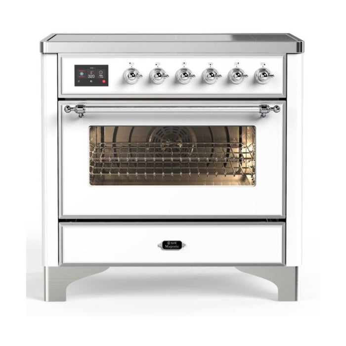 ILVE 36" Majestic II Series Electric Induction and Electric Oven Range with 5 Elements (UMI09NS3)
