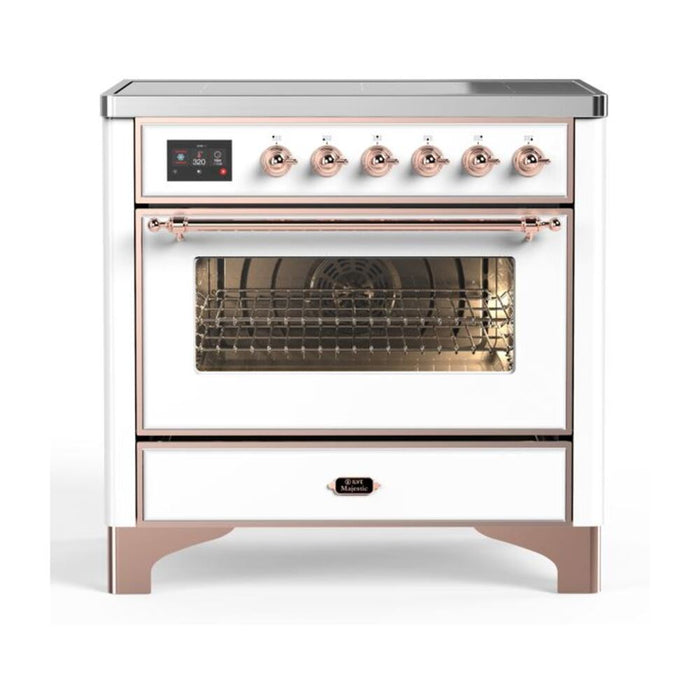 ILVE 36" Majestic II Series Electric Induction and Electric Oven Range with 5 Elements (UMI09NS3)