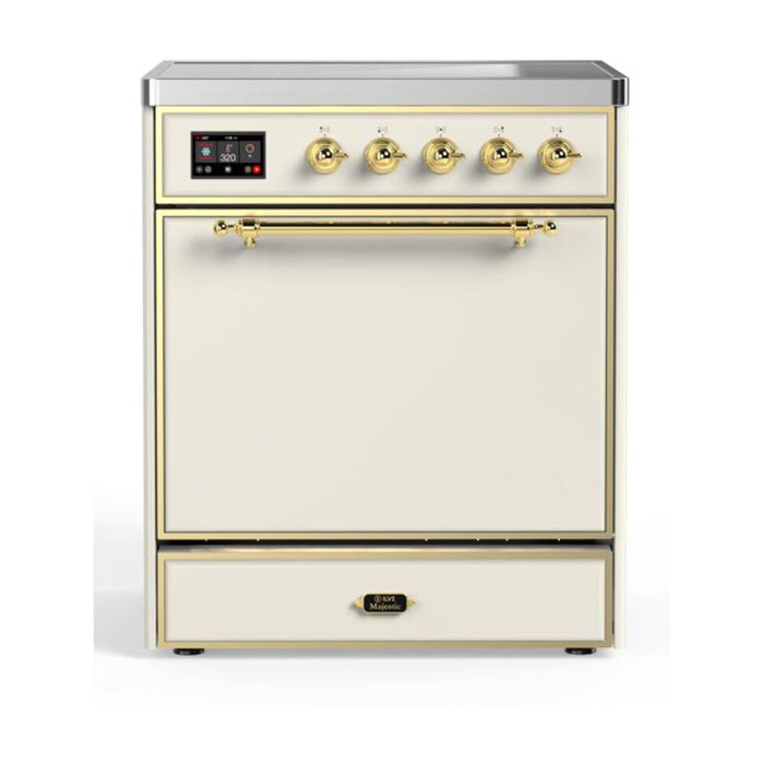 ILVE 30" Majestic II Series Induction Range with 4 Elements 2.3 cu. ft. Total Oven Capacity TFT Oven Control Display (UMI30QNE3)