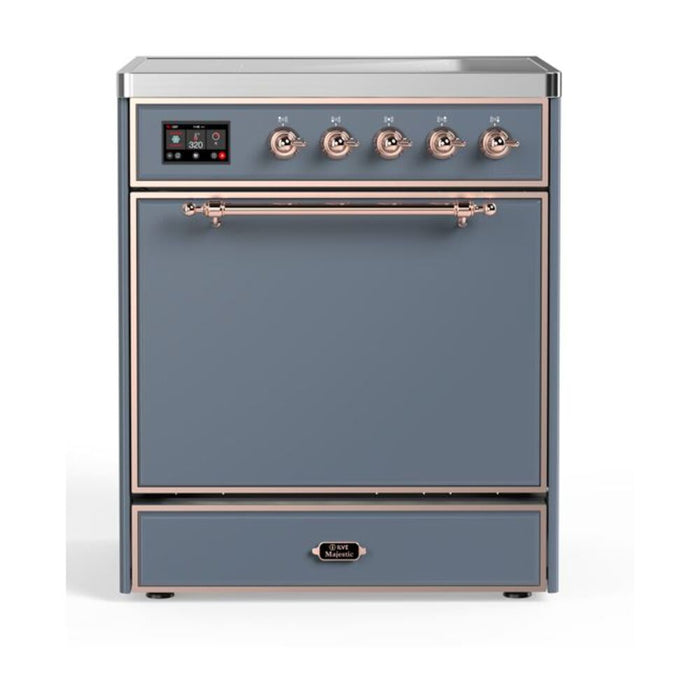 ILVE 30" Majestic II Series Induction Range with 4 Elements 2.3 cu. ft. Total Oven Capacity TFT Oven Control Display (UMI30QNE3)