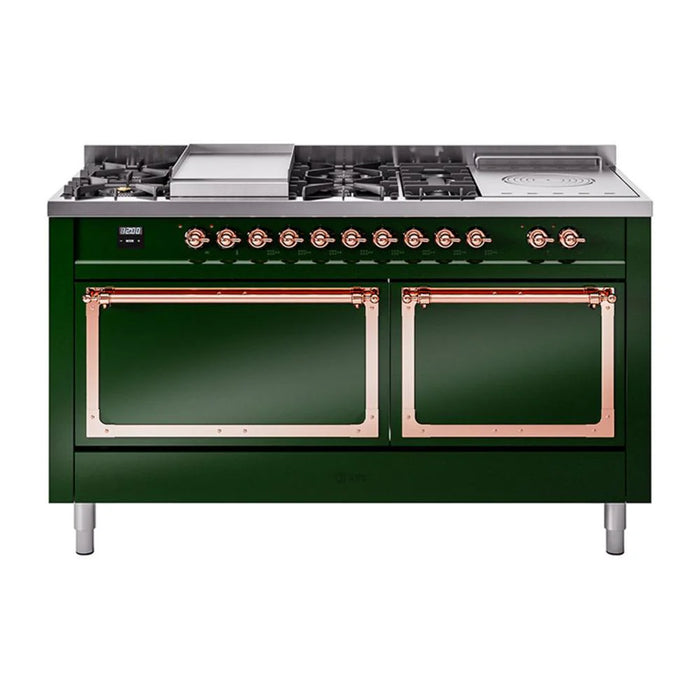 ILVE Nostalgie II Noblesse 60" Dual Fuel Freestanding Range - UN60FSQNMP