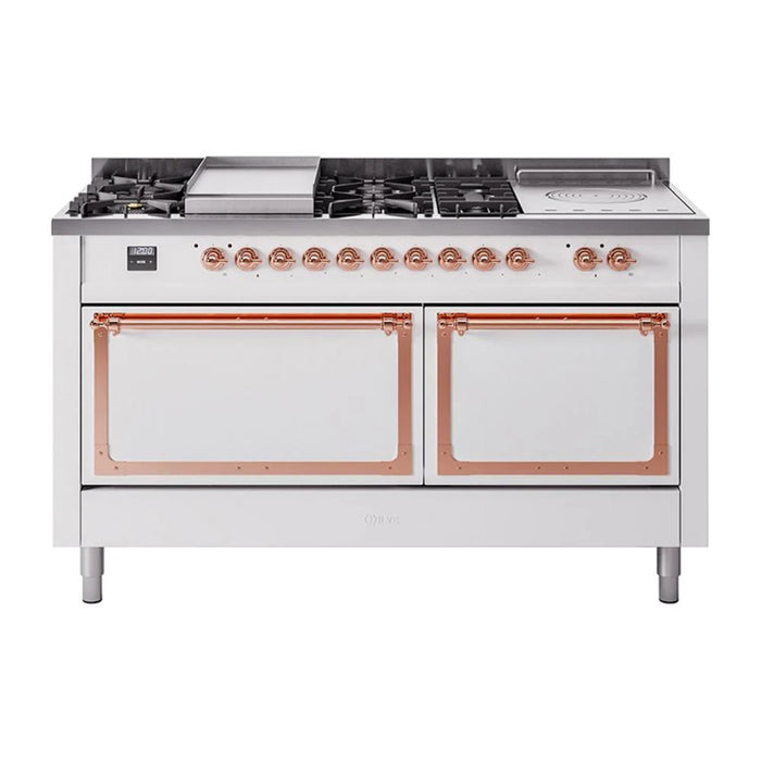 ILVE Nostalgie II Noblesse 60" Dual Fuel Freestanding Range - UN60FSQNMP