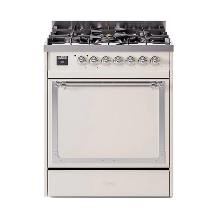 ILVE Nostalgie II Noblesse 30″ Dual Fuel Range Solid Door - UN30QNMP