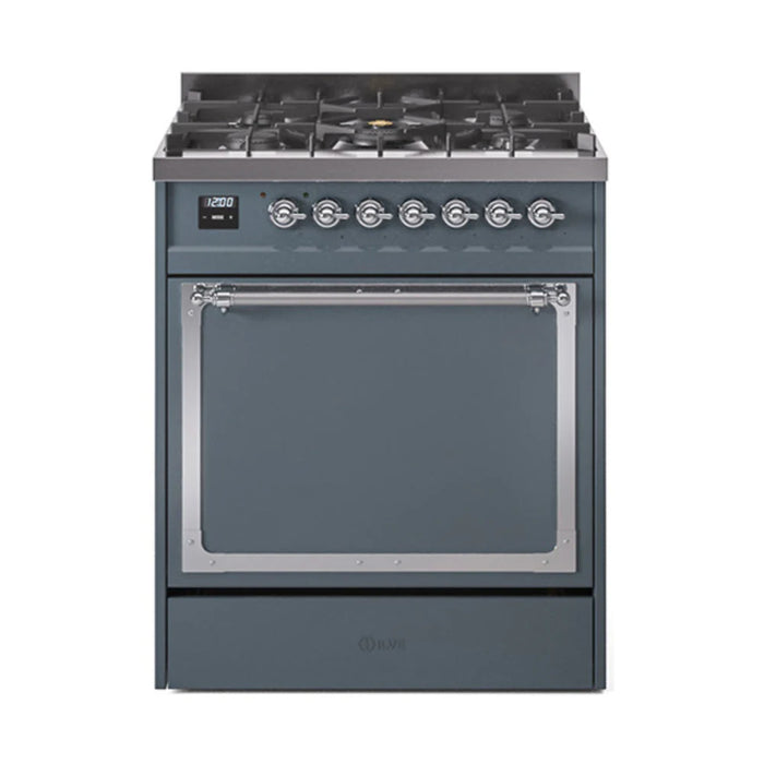 ILVE Nostalgie II Noblesse 30″ Dual Fuel Range Solid Door - UN30QNMP