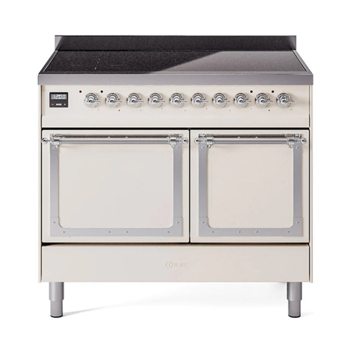 ILVE Nostalgie II Noblesse 40″ Induction Freestanding Range with Solid Door - UNDI406QNMP