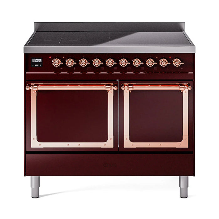 ILVE Nostalgie II Noblesse 40″ Induction Freestanding Range with Solid Door - UNDI406QNMP