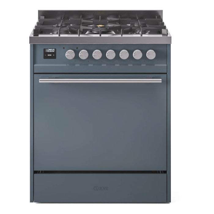 LVE Professional Plus II 30″ Dual Fuel Range with Solid Door - UP30QMP