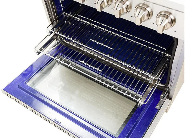 Forno Massimo 36-Inch Freestanding Dual Fuel Range, 6 Burners, Convection Oven