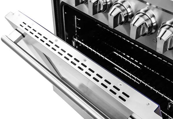 Forno Massimo 36-Inch Freestanding Dual Fuel Range, 6 Burners, Convection Oven