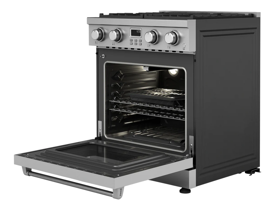 Thor Kitchen 30-Inch Gas Range with 4.8 cu. ft. Convection Oven in Stainless Steel (ARG30)