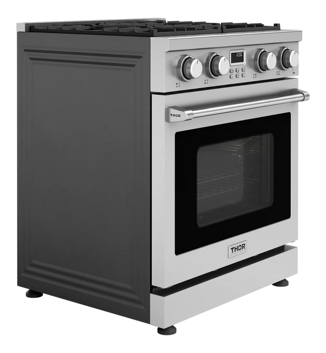 Thor Kitchen 30-Inch Gas Range with 4.8 cu. ft. Convection Oven in Stainless Steel (ARG30)