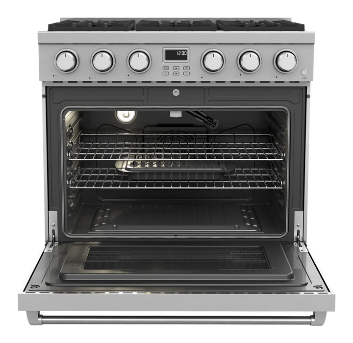 Thor Kitchen 36 Inch Contemporary Professional Gas Range in Stainless Steel – ARG36