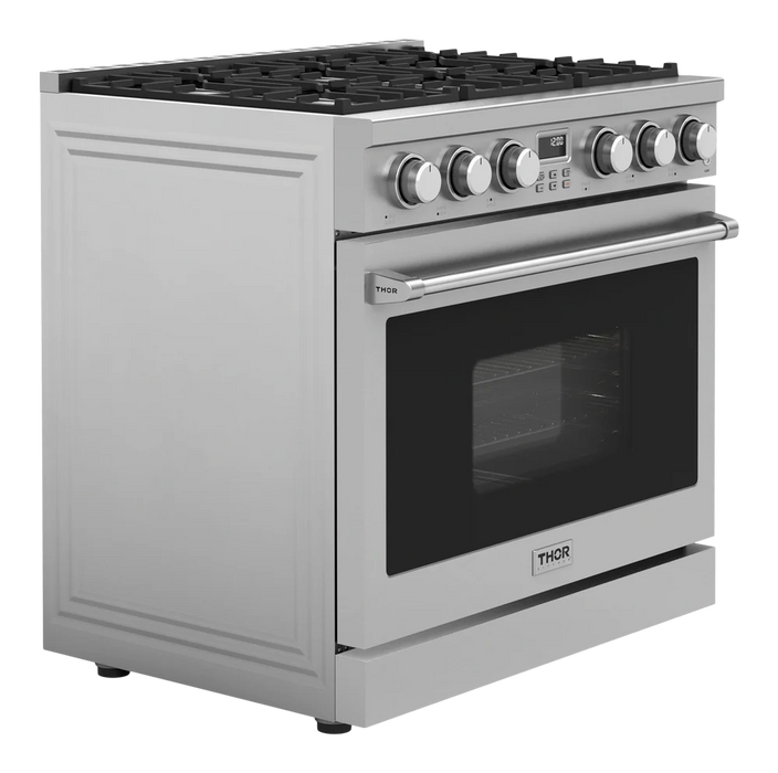 Thor Kitchen 36 Inch Contemporary Professional Gas Range in Stainless Steel – ARG36