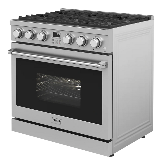 Thor Kitchen 36 Inch Contemporary Professional Gas Range in Stainless Steel – ARG36