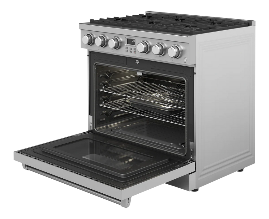Thor Kitchen 36 Inch Contemporary Professional Gas Range in Stainless Steel – ARG36