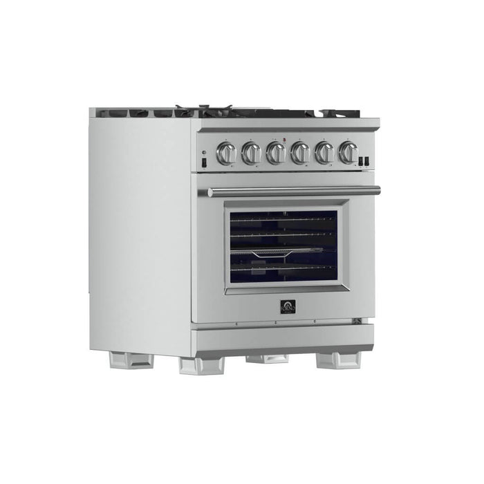 Capriasca 30" Freestanding Gas Range with White Door Gas Range