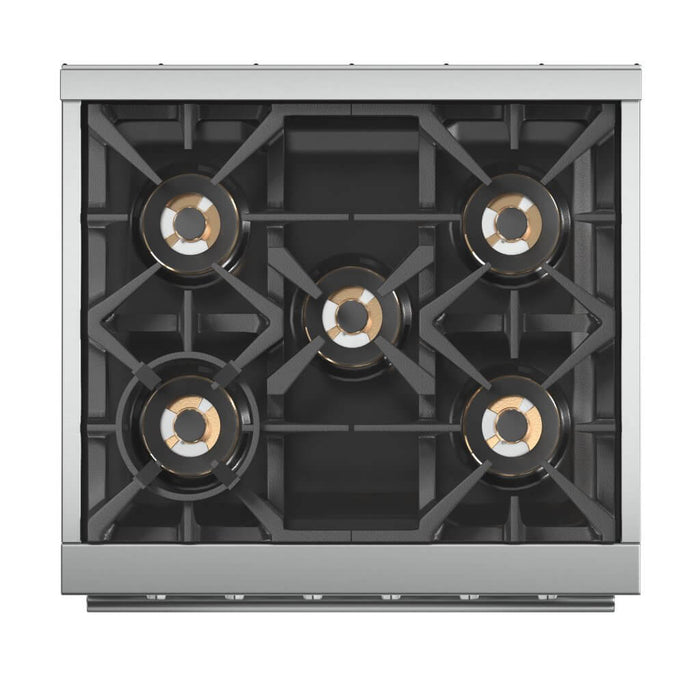 Capriasca 30" Freestanding Gas Range with White Door Gas Range