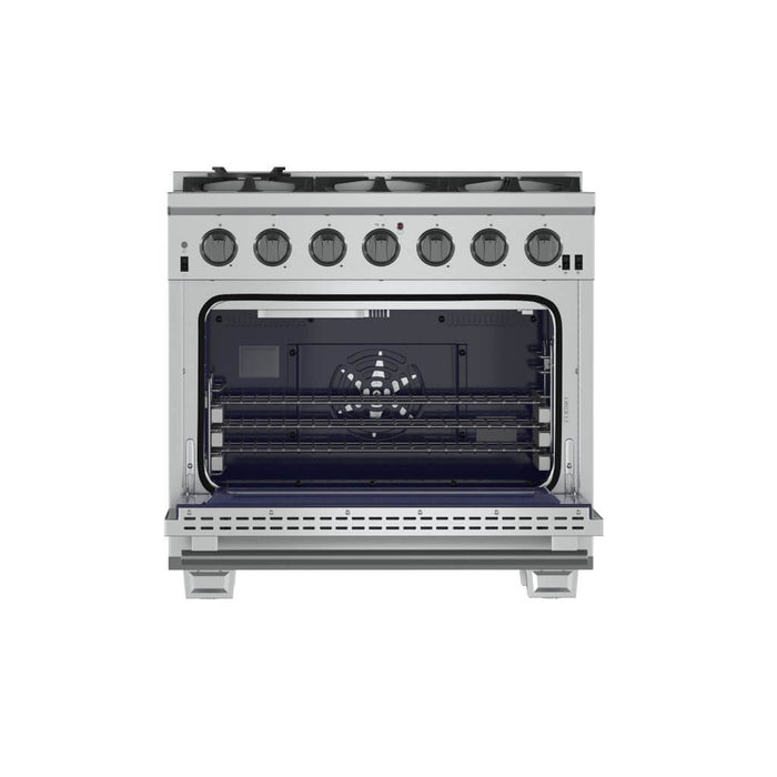 Capriasca 36" Freestanding Gas Range with White Door Gas Range