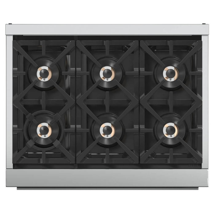 Capriasca 36" Freestanding Gas Range with White Door Gas Range