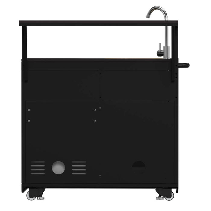 All'Aperto 62,600 BTU BBQ & Sink Module with Black Countertops, Bar & Beverage Center