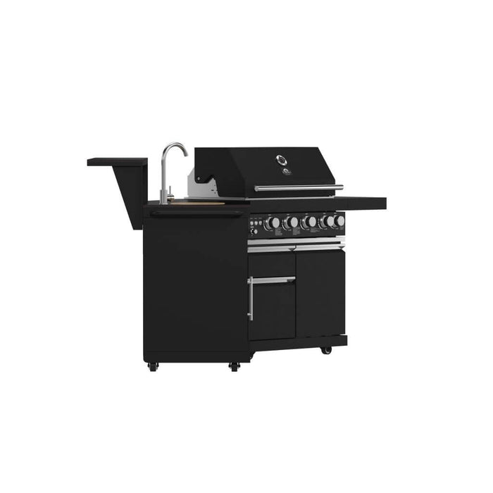 All'Aperto 62,600 BTU BBQ & Sink Module with Black Countertops, Bar & Beverage Center