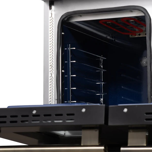 Forno Massimo 48-Inch Freestanding Dual Fuel Range, 8 Burners, Double Convection Ovens