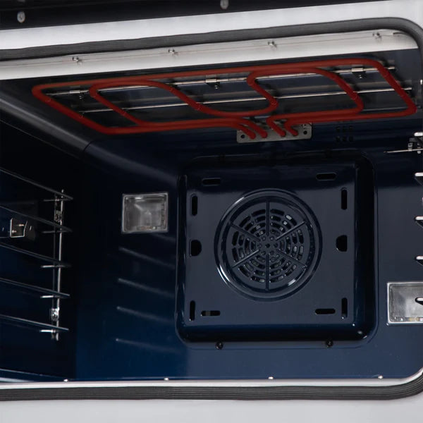 Forno Capriasca 30-Inch Freestanding French Door Dual Fuel Range, 4 Burners, True Convection Oven