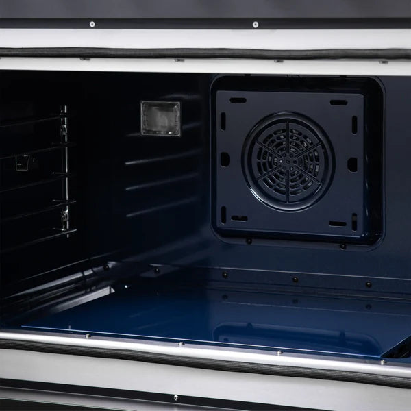 Forno Capriasca 36-Inch Freestanding French Door Dual Fuel Range, 6 Burners, True Convection Oven