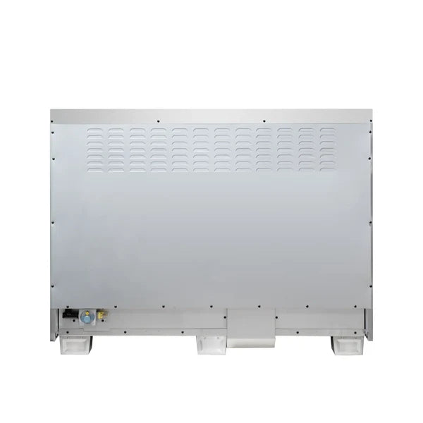 Forno Capriasca 48-Inch Freestanding French Door Dual Fuel Range, 8 Burners, True Convection Oven