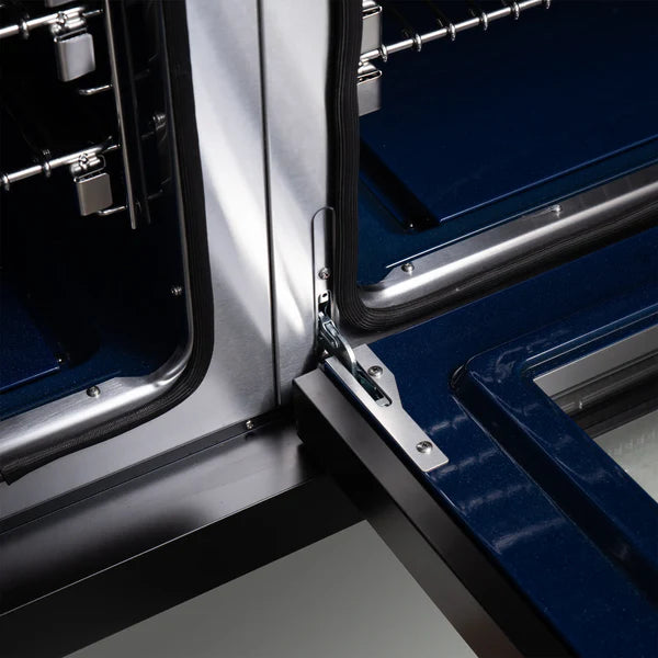 Forno Capriasca 48-Inch Freestanding French Door Dual Fuel Range, 8 Burners, True Convection Oven