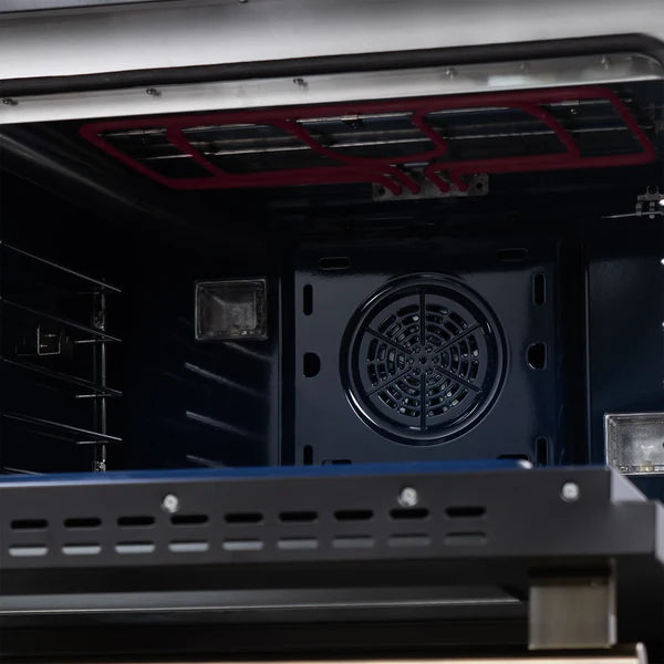 Forno Capriasca 48-Inch Freestanding French Door Dual Fuel Range, 8 Burners, True Convection Oven