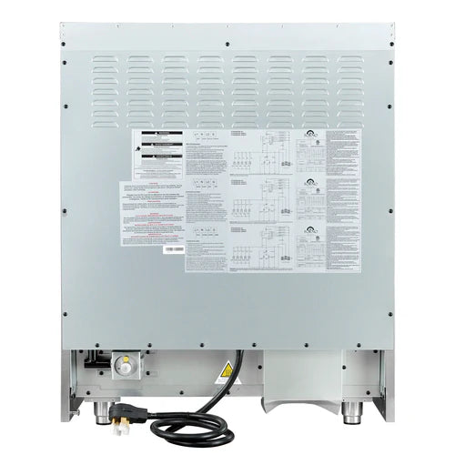 Forno Galiano 30-inch French Door Dual Fuel Range All Stainless Steel, 5 Sealed Burners 68,000 BTU, 4.32 cu.ft. True Convection Oven