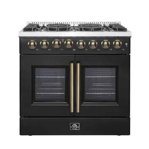 Forno Galiano 36" Freestanding French Door Dual Fuel Range