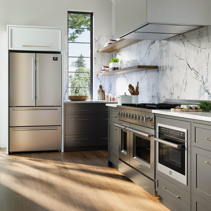 Galiano - 48" Freestanding Gas Range with Blue Door