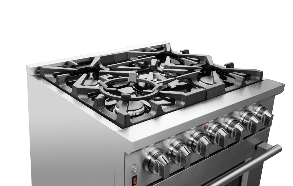 Forno Massimo 30-Inch Freestanding Dual Fuel Range, 4 Burners, Convection Oven